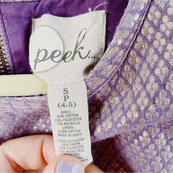 Peek Purple and Gold Ruffle Top - Picture 5 of 5